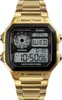 SKMEI Sport Edelstahl Herrenuhr 5ATM wasserdicht Digital Produktbild-Vorschau 1