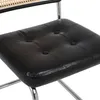 2er Set Esszimmerstühle Rattan Schwarz Modern Polster Produktbild-Vorschau 9