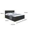 ALTDECOR Boxspringbett mit H3 Matratze und Topper - 120 x Produktbild-Vorschau 6