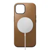 Nomad Custodia moderna in pelle per iPhone 15 English Tan Anteprima dell’immagine prodotto 9