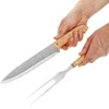 com-four® 2 teiliges Tranchierbesteck-Set - Grill-Besteck Produktbild-Vorschau 5