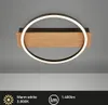 LED Deckenlampe Holz Deckenleuchte Wohnzimmer Schlafzimmer Produktbild-Vorschau 2