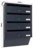 Profirst Briefkastenanlage Maildrop 4 anthrazit Produktbild-Vorschau 3