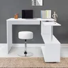 ML-Design Scrivania a L con sgabello, 150x88x75 cm, bianco, Anteprima dell’immagine prodotto 8