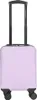 A single, light purple carry-on suitcase with black wheels and handle, shown from the front. Produktbild-Vorschau