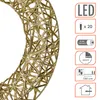 LED-ring van 30 cm met gouden rand, warm wit licht, met Productafbeelding-voorbeeld 3