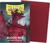 A product package for Dragon Shield Blood Red Matte Sleeves, with a dragon illustration and text. Produktbild-Vorschau