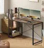 A home office setup with a desk and computer monitors. Produktbild-Vorschau