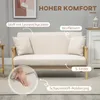 Dvojmiestna pohovka HOMCOM, pohovka s 2 bedrovými vankúšmi Náhľad obrázku produktu 4