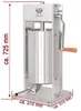 Beeketal Edelstahl Wurstfüller BT-Serie 3-15L BT15 Produktbild-Vorschau 4