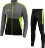 alpas Kinder Trainingsanzug Calcio schwarz/grau/neongelb Produktbild-Vorschau 1