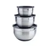 QDesign: ciotole in acciaio inox con coperchio - set di 3 Anteprima dell’immagine prodotto 3
