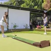 GOPLUS Golf Puttingmatte, Golftrainermatte mit 3 Golfbälle Produktbild-Vorschau 2