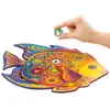 UNIDRAGON Shining Fish 23 x 18 cm 106 Teile Holz-Puzzle Produktbild-Vorschau 4