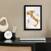 MuchoWow® MuchoWow® Gerahmtes Poster Weltkarte - Farbe - Produktbild-Vorschau 2
