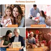 A collage of four images showing people giving gifts for different occasions: birthdays, Valentine's Day, Mother's Day, and holidays. Produktbild-Vorschau