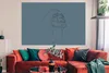 MuchoWow® Poster Frau - Kopf - Strichzeichnung 180x120 cm - Produktbild-Vorschau 2