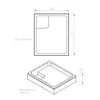 Schulte Duschwanne 80x75 cm, Weiß, Modell Cala - Produktbild-Vorschau 4