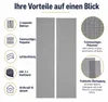 Fliegengitter Tür 2er Set 60 x 210 cm Anthrazit inkl. Produktbild-Vorschau 2