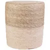 Lot de 2 Poufs - HOME DECO FACTORY - Tressés - Beiges Voir les images du produit 8