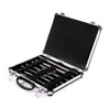 A set of drill bits and chisels in a silver and black carrying case. Podgląd zdjęcia produktu