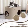 PetRhein Kratzbrett für Katzen aus Kratzpappe,3-in-1 großes Produktbild-Vorschau 3