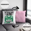 Trendation - Zocker Deko-Kissen mit Füllung 40x40 Geschenk Produktbild-Vorschau 2