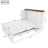 Lit rabattable Merax 140x200 cm avec espace de rangement, Voir les images du produit 9
