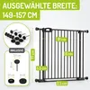 Bomi Treppenschutzgitter ohne Bohren, 149-157 cm, flacher Produktbild-Vorschau 2