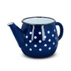 Kuketo | Emaille Wasserkessel 1 l Blau mit weißen Punkten – Produktbild-Vorschau 3