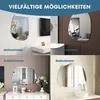 Designové asymetrické zrcadlo Albatros 75 x 55 cm nástěnné Náhled obrázku produktu 5