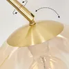 Cesaro Stehlampe aus Metall/Glas in Messing/Bernstein/Klar Produktbild-Vorschau 6