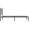 vidaXL Postel s čelem kovová černá 90x200 cm Náhled obrázku produktu 5