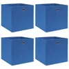 vidaXL Boîtes de rangement 4 pcs. Bleu 32x32x32 cm Tissu Voir les images du produit 5