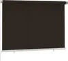 Venkovní roleta 200 x 140 cm hnědá HDPE Náhled obrázku produktu 2