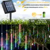 Meteorschauer Lichterkette Solar 8 50cm-Röhren, LED Produktbild-Vorschau 2
