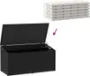 vidaXL Zahradní úložný box černý 110 x 50 x 58 cm Poly Náhled obrázku produktu 6
