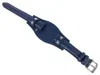 s.Oliver > Uhrenarmband 16mm blau Unterlageband Leder  Produktbild-Vorschau 2