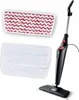 A steam mop and two cleaning pads are displayed against a white background. Produktbild-Vorschau