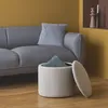 sweeek - Stoffhocker mit Stauraum - Weiß Produktbild-Vorschau 7