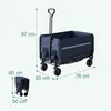 Chariot Relaxdays, pliable, 150 kg, poignée télescopique, Voir les images du produit 4