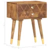 vidaXL Stolik nocny 43×30×58 cm z litego drewna mango Podgląd zdjęcia produktu 13