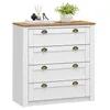 Kommode BOLTON aus Massivholz in weiß/braun, Sideboard mit Produktbild-Vorschau 11