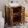 Szafka pod umywalkę – brązowa,  loftowa, stojąca | styl Podgląd zdjęcia produktu 6
