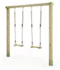 Balançoire Wickey Aero Star en bois avec 2 sièges en bois Voir les images du produit 1