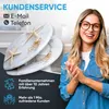 A woman is smiling and clapping her hands next to a toilet seat with a starfish design. The image also contains text about customer service and company experience. Náhled obrázku produktu