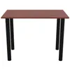 A table with a brown top and black legs, isolated on a white background. Náhľad obrázku produktu