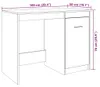 vidaXL Scrivania effetto legno vecchio 100x50x76 cm Anteprima dell’immagine prodotto 8