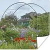 MuchoWow® Poster Monets Haus mit bunten Blumen im Garten in Produktbild-Vorschau 1