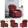 The Living Store Massagesessel Elektrisch Weinrot Produktbild-Vorschau 1